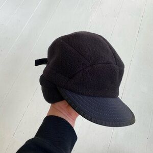 Vintage 90s Patagonia duckbill fleece hat with ear flaps